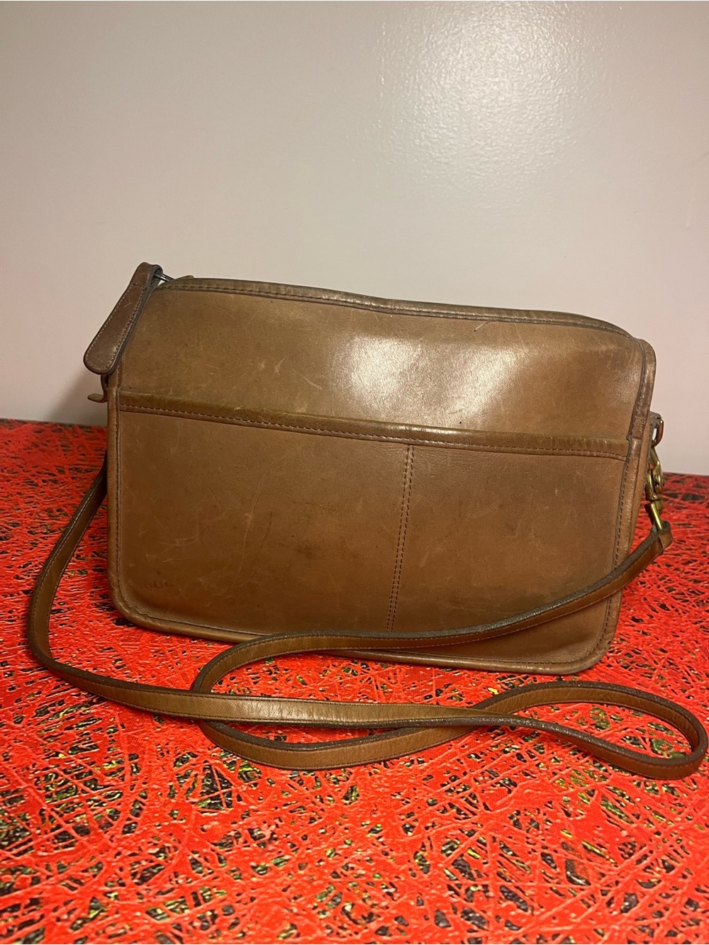 Vintage coach 70โs crossbody bag made in NYC USA